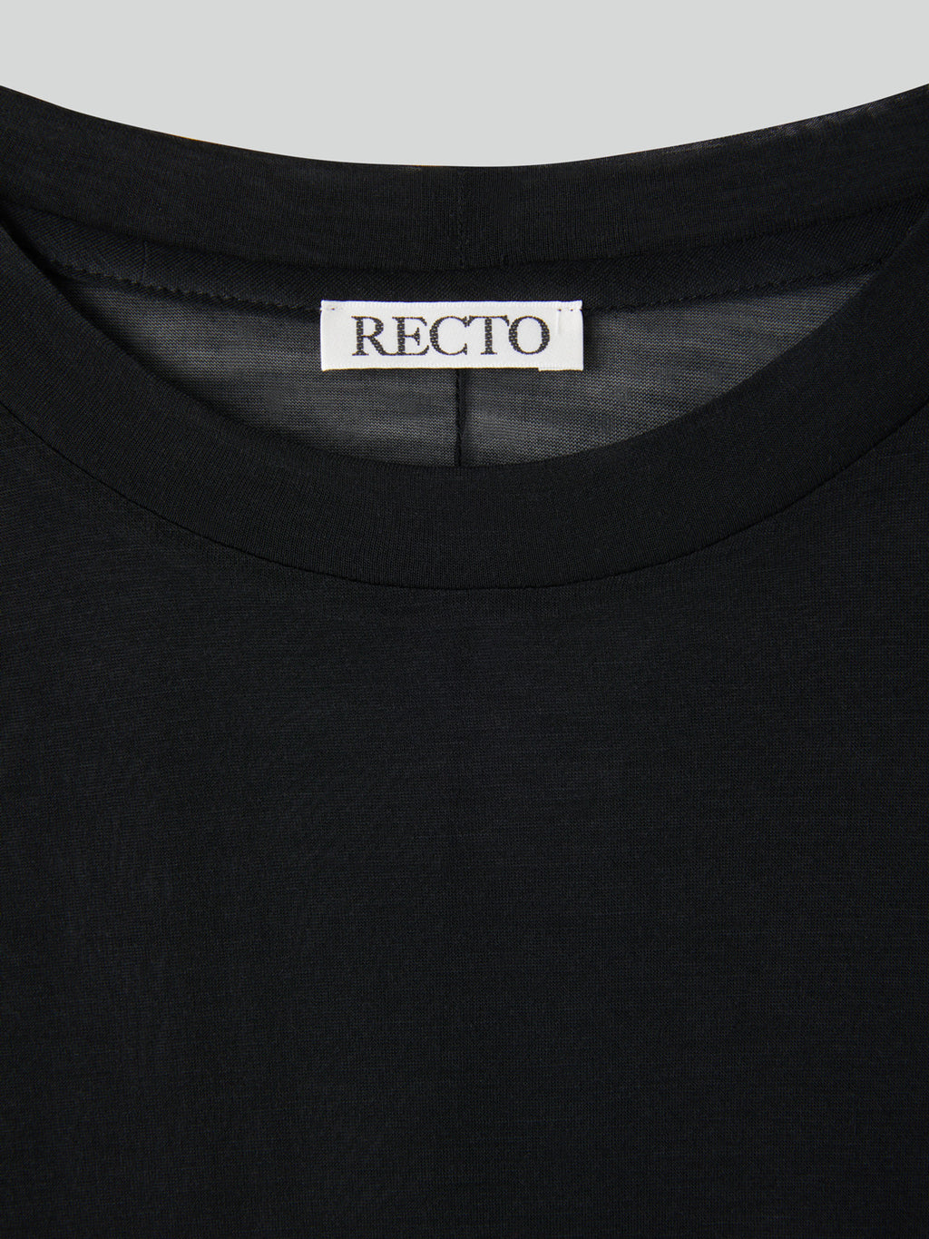 Oversized Sheer T-Shirt (Black)