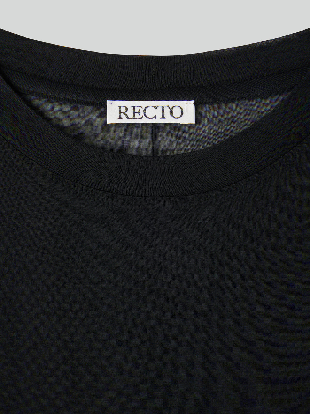 Oversized Sheer T-Shirt (Black)