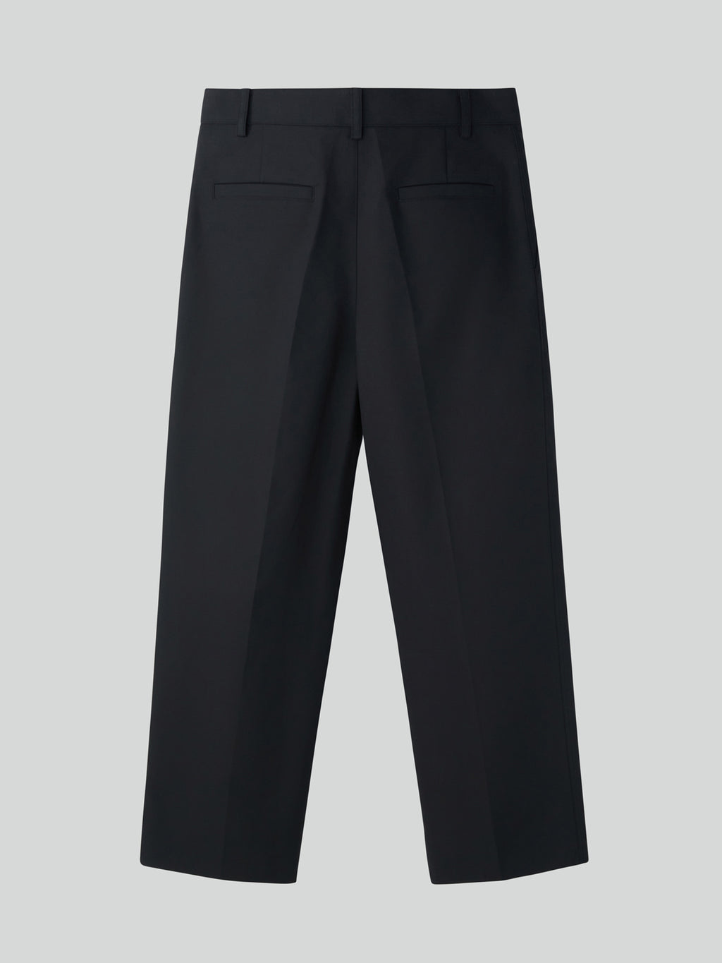 Button Fly Crop Pants (Black)