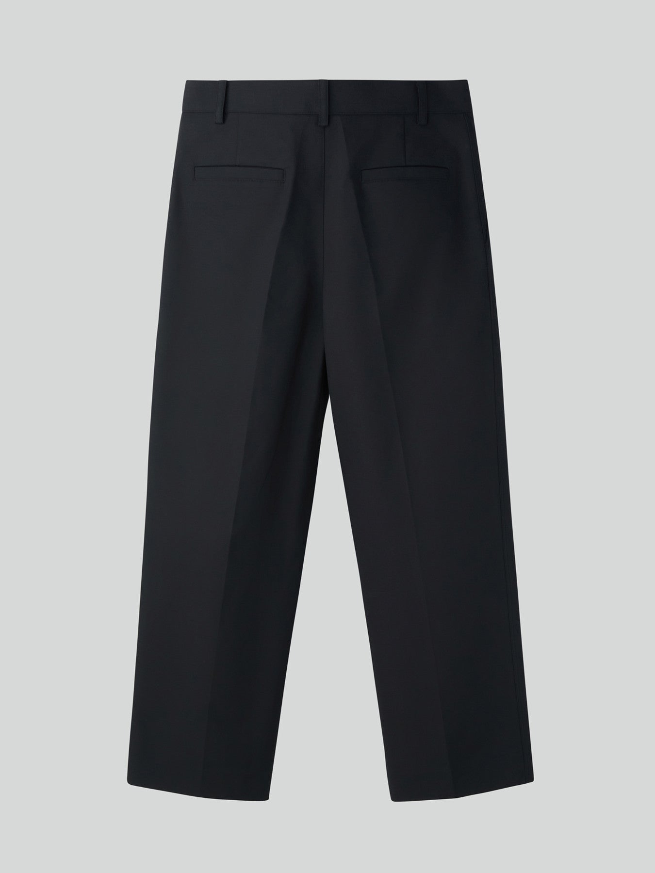 Button Fly Crop Pants (Black)