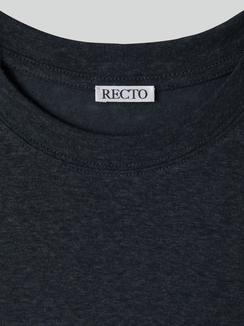 Linen Blend Loose Fit T-Shirt (Indigo Navy)