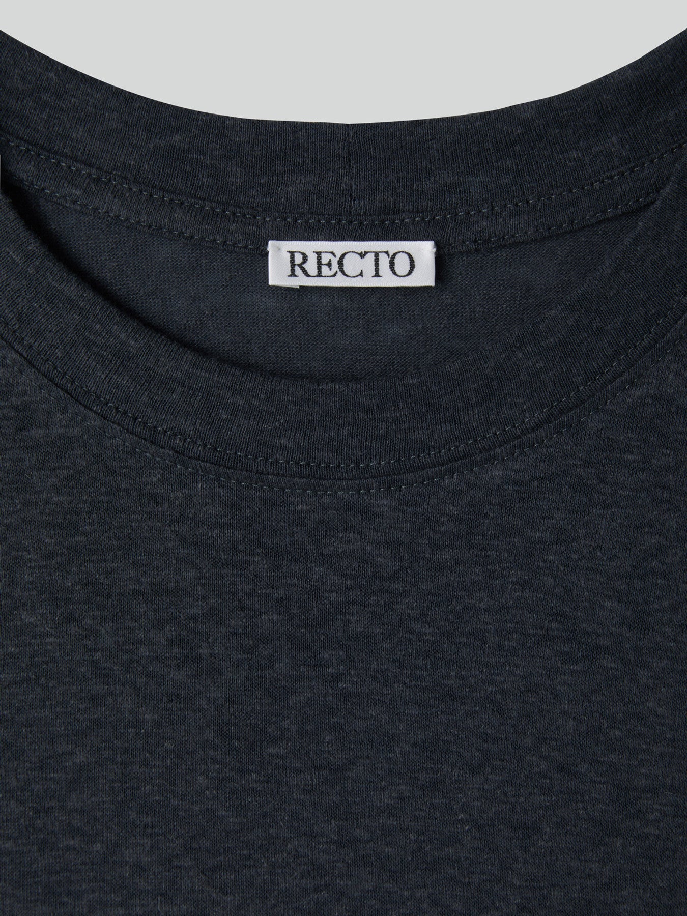 Linen Blend Loose Fit T-Shirt (Indigo Navy)