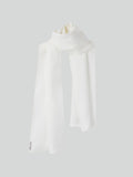 Fluid Silk Tie Scarf (Ivory)