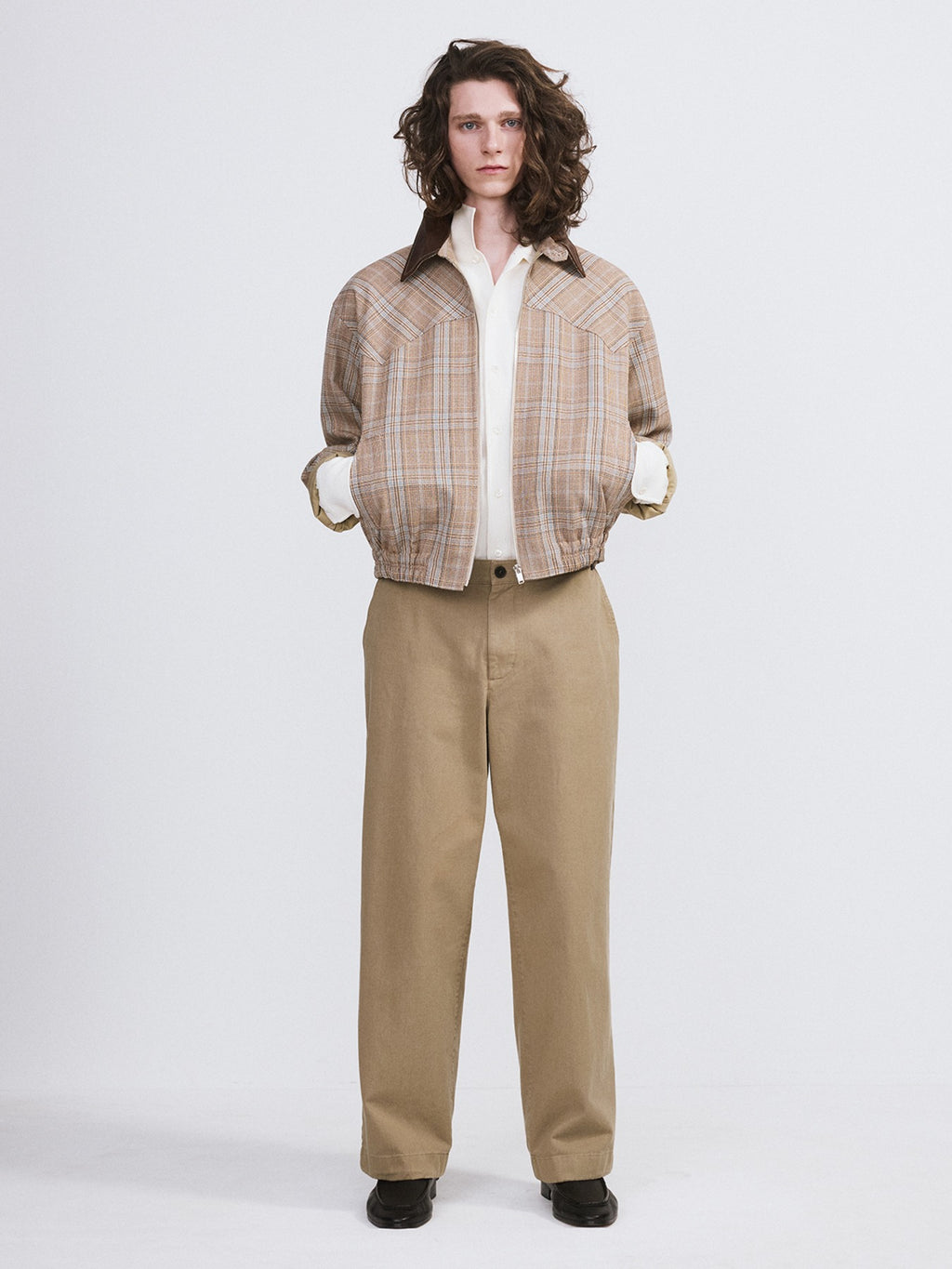 Vintage Check Jumper (Camel)