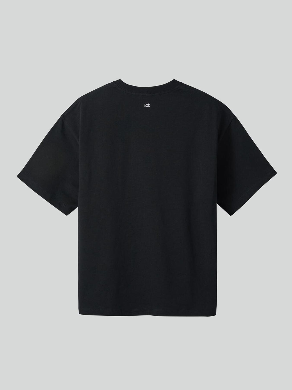 Round Neck Cotton T-Shirt (Black)