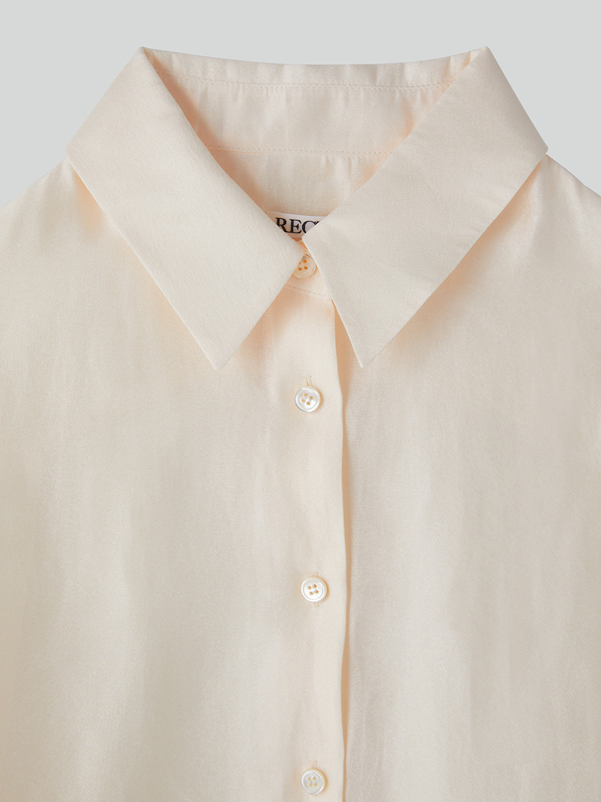 Oversized Sheer Shirt (Cream)
