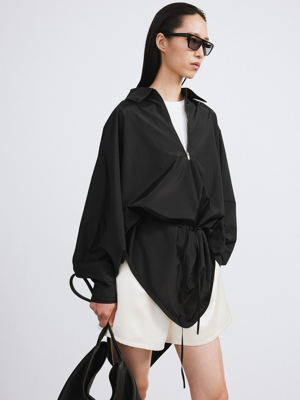 Oversized Cape Jumper (Black)
