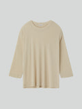 Wool Blend Loose Top (Light Beige)