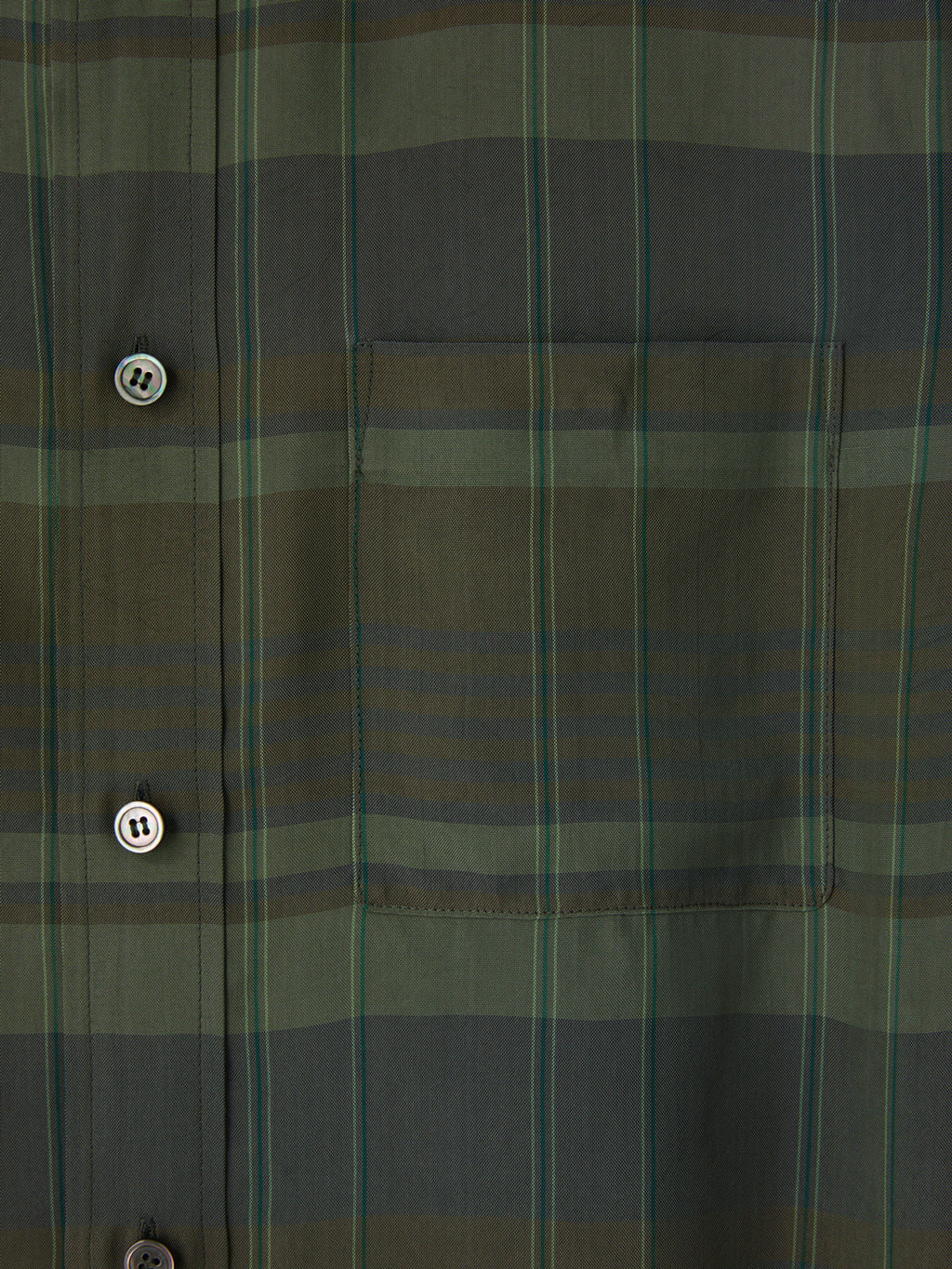 Jacob Viscose Check Shirt (Dark Green)