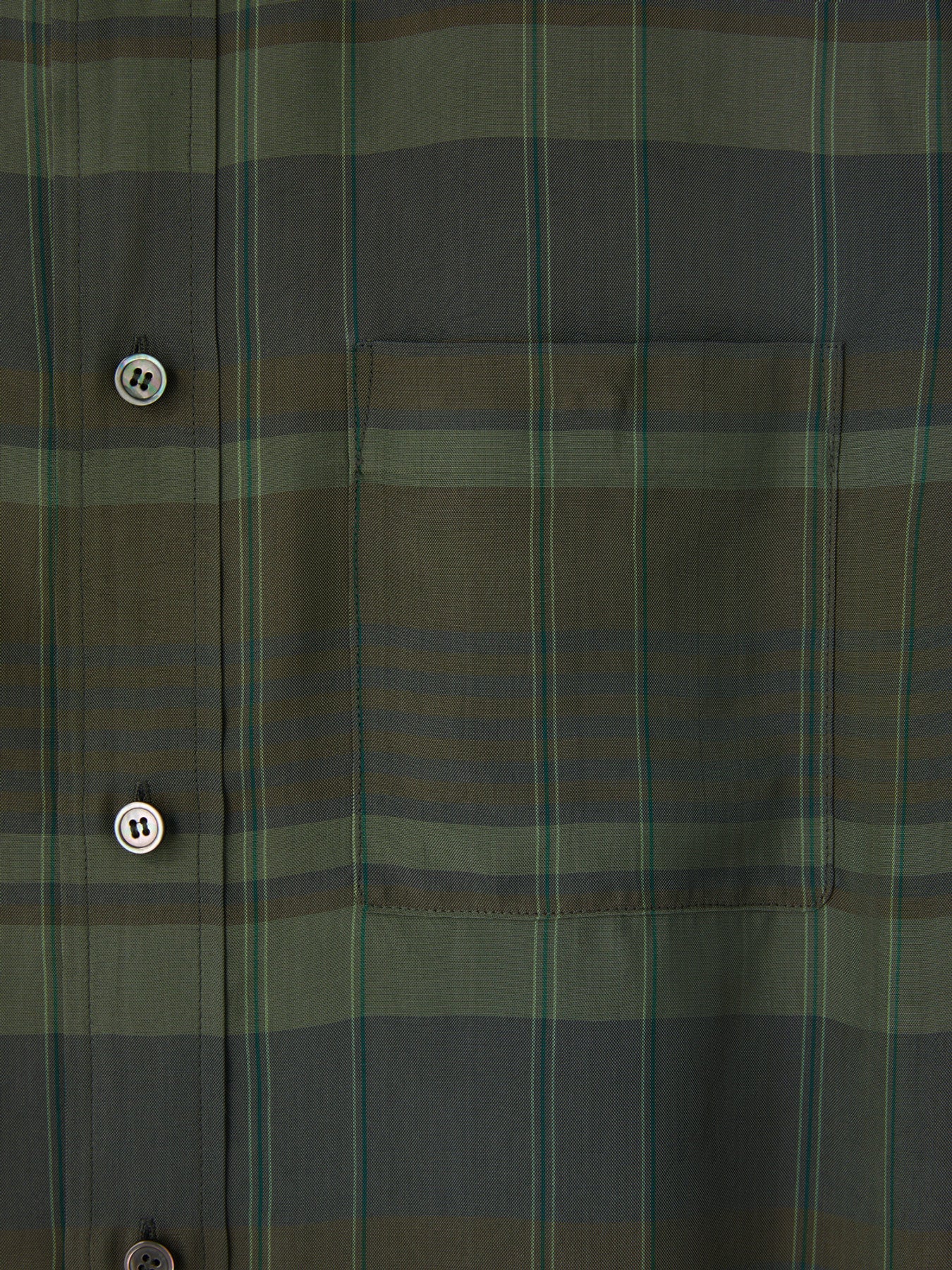 Jacob Viscose Check Shirt (Dark Green)