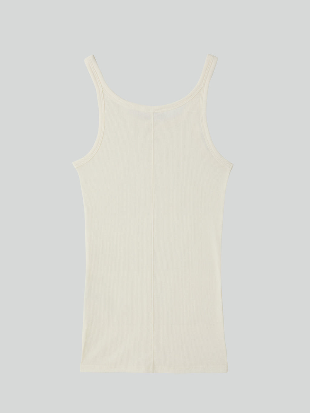 Deep Scoop Tank Top (Cream)