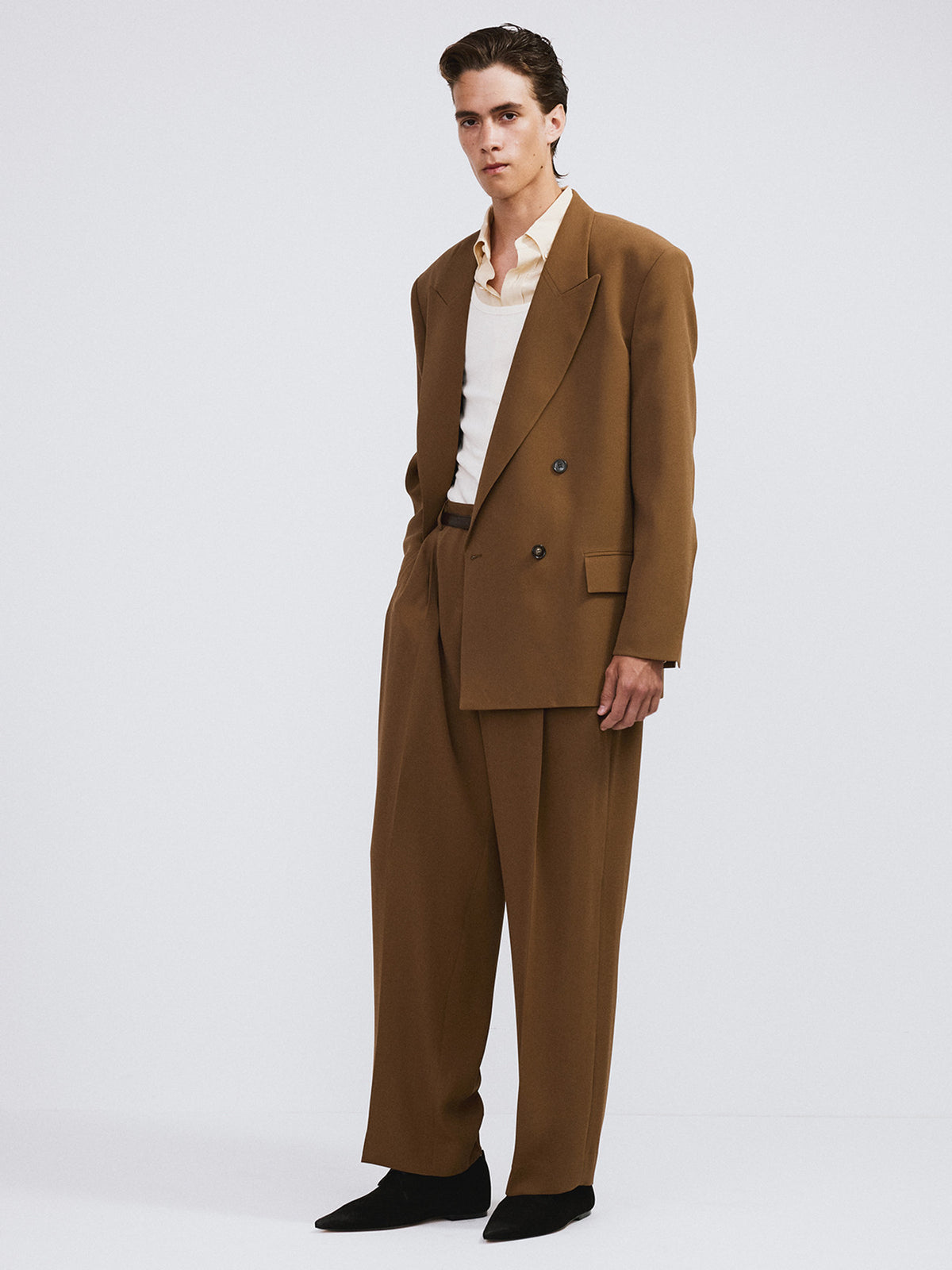 Fluid Double Suit Jacket (Ochre)