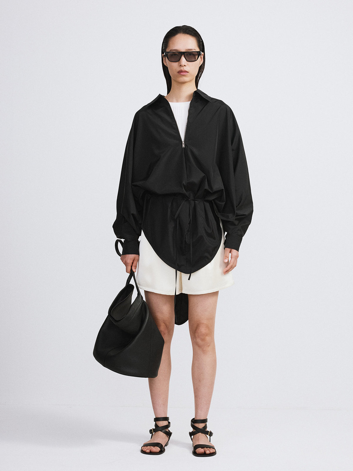 Oversized Cape Jumper (Black)