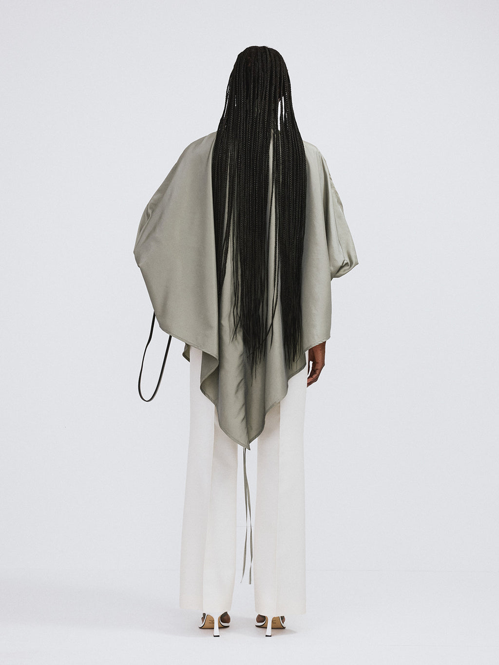 Oversized Cape Jumper (Light Khaki)