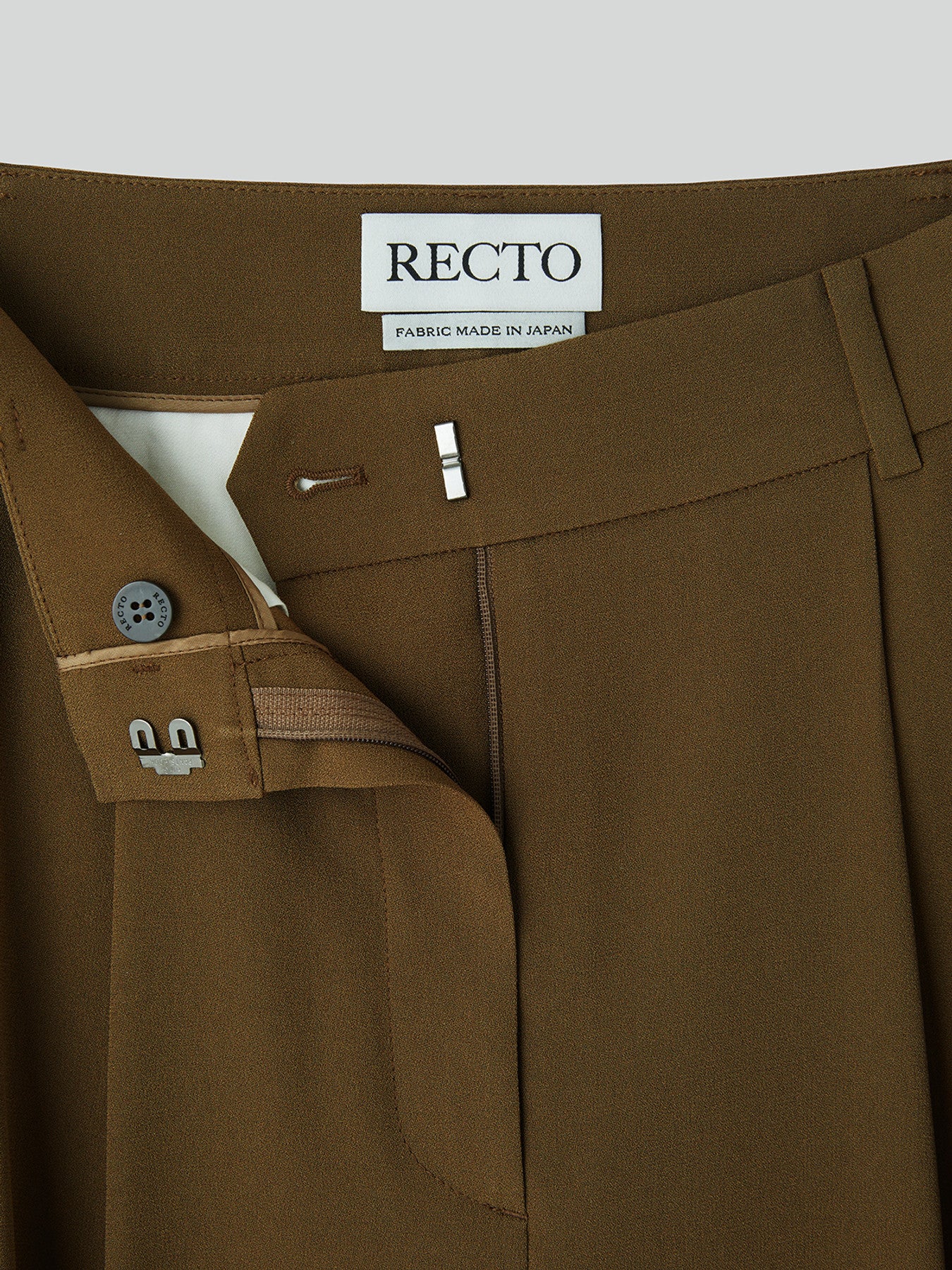 Tuxedo Detail Fluid Suit Pants (Ochre)