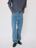 Straight Denim Pants (Light Blue)